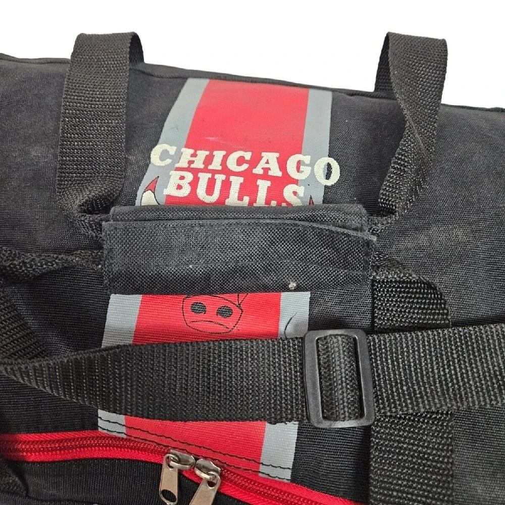 Vintage NBA Chicago Bulls Basketball Small Duffel Bag Unisex
